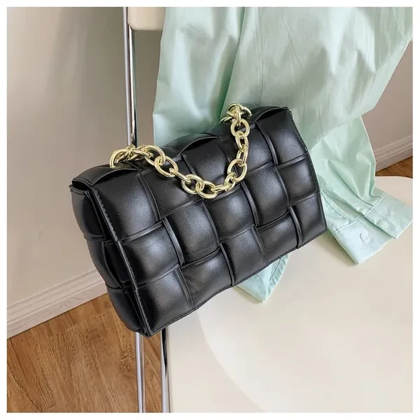 Chain Brand Weave Messenger Bags for Women Designer Luxury Women's Bag Quality Shoulder Crossbody Bags Ladies Travel Handbag