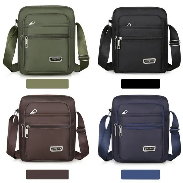 Men Crossbody Bags Male Nylon Shoulder Bags Boy Messenger Bags Man Handbags for Travel Casual Large Satchel Grey