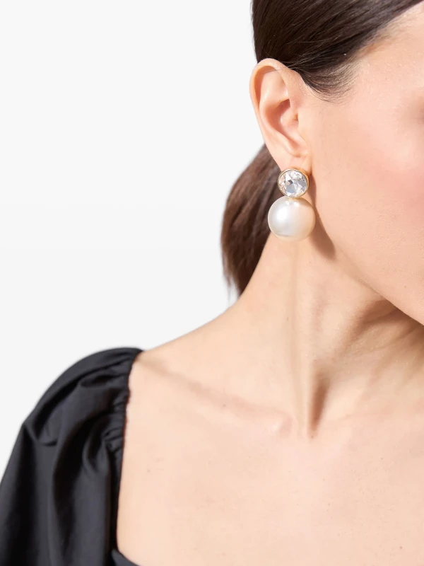 Carolina Herrera pearl drop earrings