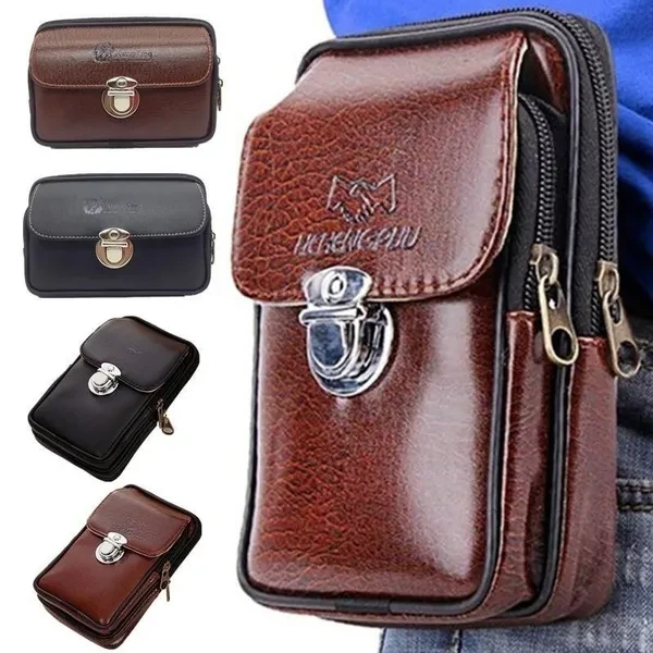 Men's Hip Fanny Pack Waist Bag Cell Phone Case Pocket Purse Pouch Sport Bag Phone Pouch