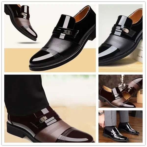 2020 New Fashion England PU Men Leather Shoes Chaussures De Mariage Pour Homme Men Shoes Flats Zapatos De Hombre De Negocios