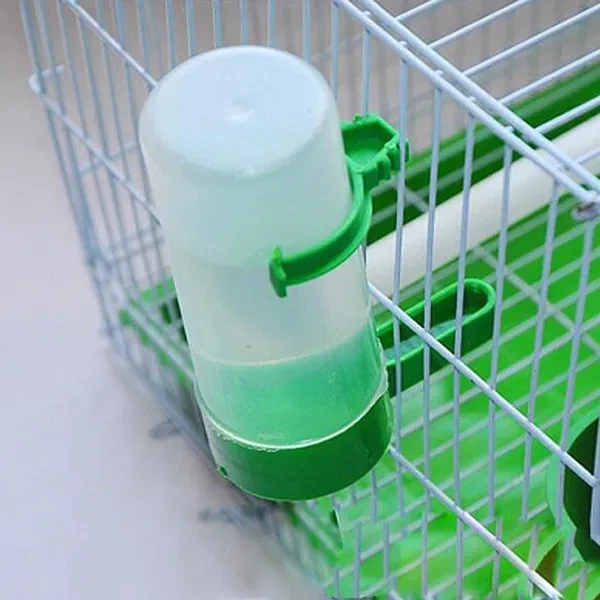 1/2pcs Large Drinking Fountain Bird Feeder Bird Supplies Parrot Drinker Bird Cage with Clip Bird Drinker Drinking Water Bottle