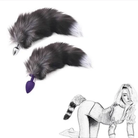 Fox Tail Fetish Butt Plug Couples Cosplay Sex Toys Roleplay Props Adult Games