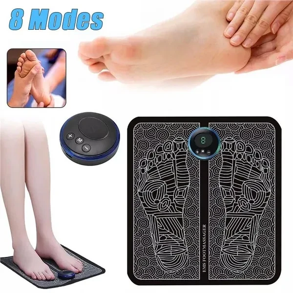 1PCS USB Charging Electric EMS Foot Massage Cushion Relieve Pain and Fatigue Home Garden