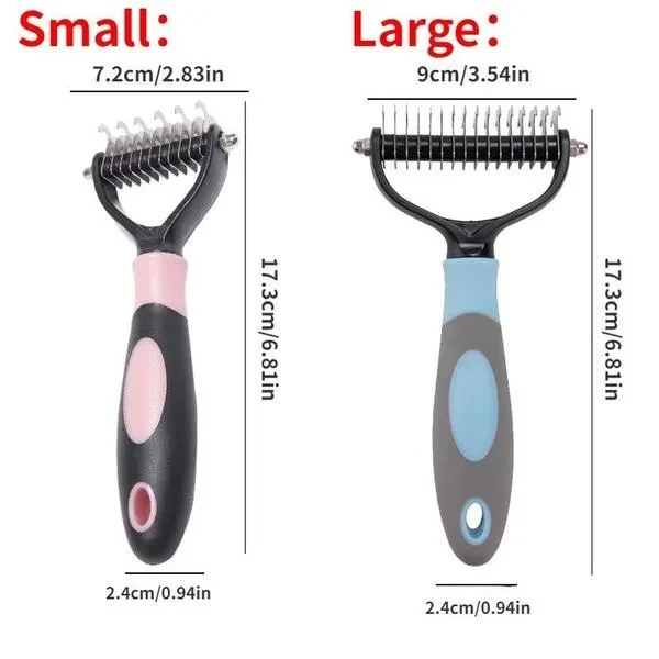1PC Pet Dog Hair Remover Dog Brush Stainless Steel Cat Comb Grooming and Care Hair Brush for Long Hair Curly Pets Dogs Accessories 47 merchant ratings
