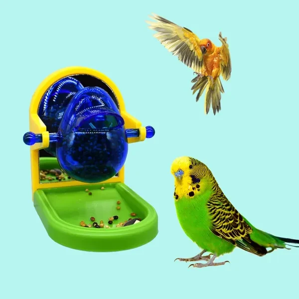 Pet Bird Food Feeder Parrot Feeding Eating Foraging Ball Feeding Chew Funny Toy HOM