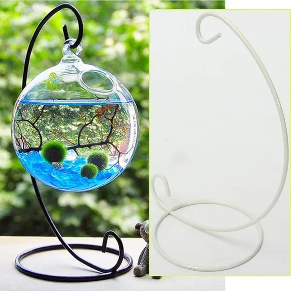 1pc Hanging Glass Ball Vase Flower Plant Pot Terrarium Container Decor Stand