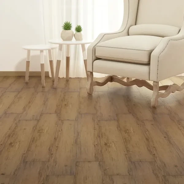 Self-adhesive PVC Flooring Planks 5.02 m² 2 mm Walnut Brown Laminat Dielen Selbstklebend Vloerplanken Planches de plancher