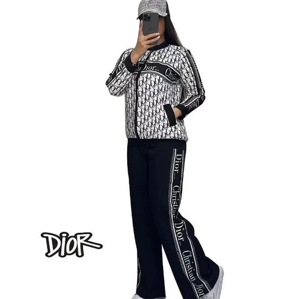 New Styles Women's Casual Long Sleeve Loose Pants Two-piece Set Lady Suit #2503201