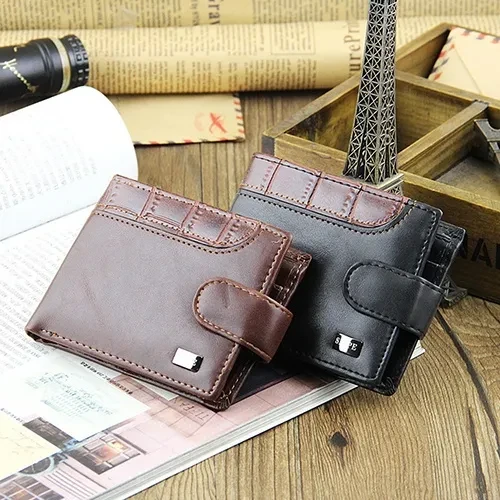 Men Luxury Bifold Faux Leather ID Card Holder Money Clutch Billfold Coin Wallet Purse YSH8520/8520/8520/