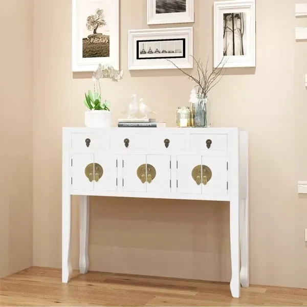 Sideboard Chinese Style Solid Wood White Anrichtel Dressoir Buffet