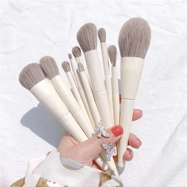 10Pcs/Set Portable Makeup Brushes Cosmetics Brushes Face Beauty Makeup Tools
