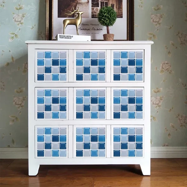 1020PCS Kitchen Tile Stickers Bathroom Mosaic Sticker Self-adhesive Wall Home Decor