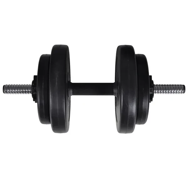 Barbell + 2 Dumbbell Set 60.5kg kit haltères halter set