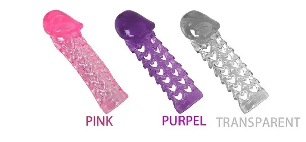 Net Hole Shape Male Extension Sleeve Christmas Gifts