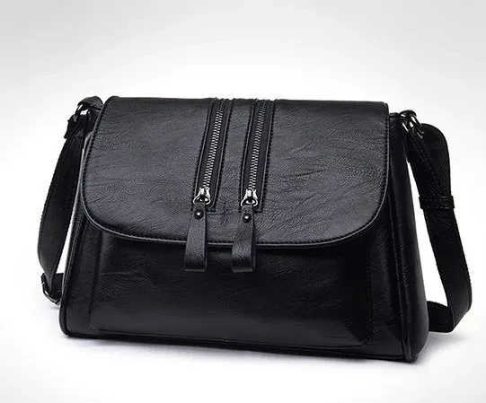 Women New Style Bags PU Leather Luxury Handbags Shoulder Bags Fashion Crossbody Bag Lady Satchels Messenger Bags Middle aged Daily Big bag