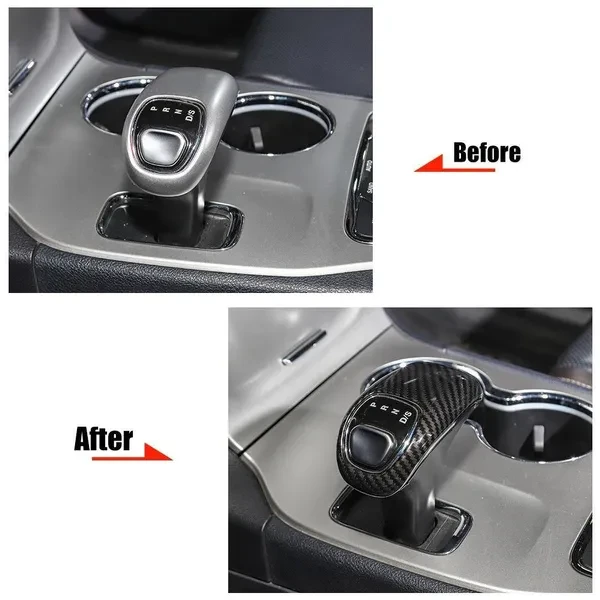 Gear Headpiece Gear Shift Knob Decoration Cover for Jeep Grand Cherokee 2014-2015, for Chrysler 300C 2012-2014
