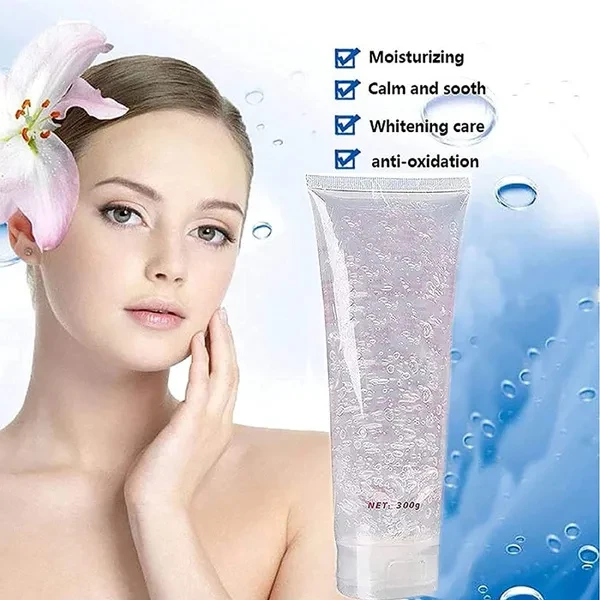Water Base Facial Gel for Face Body Used with Ultrasonic Cavitation Device and Radio Frequency Facial Machine for Face Lifting and Skin Tightening Beauty Anti Aging 300/600g