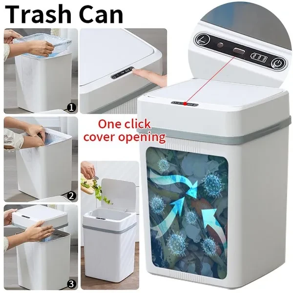 Intelligent trash can Indoor multimode automatic lid opening Kitchen household inductive trash can