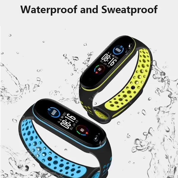 Silicone Straps For Xiaomi Mi Band 6 5 4 3 Strap Soft Replacement Bracelets for Mi Band 6 5 4 3 Bracelet NFC Sport Wrist Band