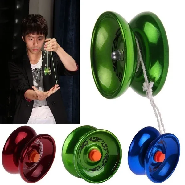 Professional Design Aluminum YoYo Ball Bearing String Trick Alloy Kids Toys Gift ARA