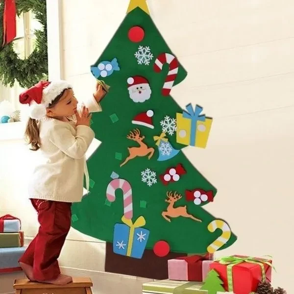 2020 Christmas Tree Set with Ornaments Xmas Gift Door Wall Hanging Decoration