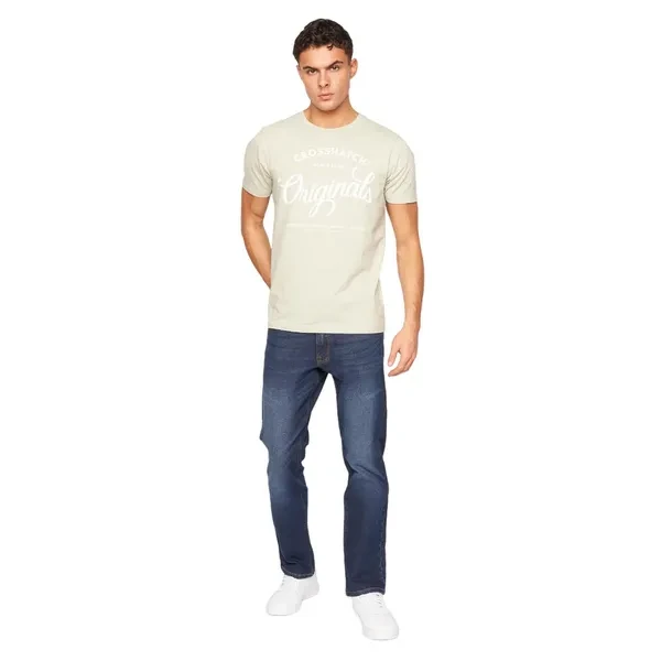 Crosshatch Mens Cadman Straight Jeans
