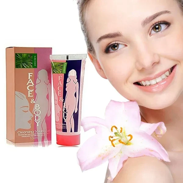 100Ml/bottle Face and Body Cleansing Scrub Gel Deep Cleansing Exfoliating Body Scrub