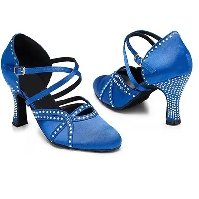 Women's Satin Cloth High Heel Comfort Dancing Shoe