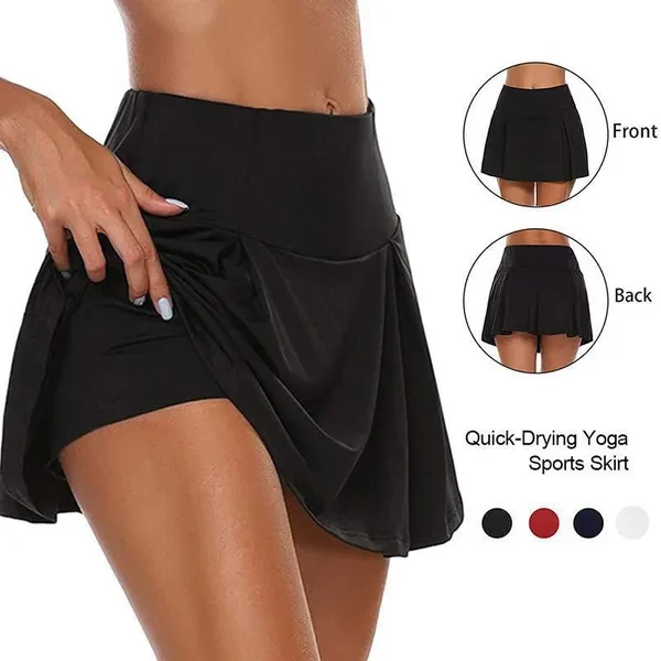 Women's Fashion Quick-drying Athletic Skort Running Tennis Golf Gym Sports Workout Skirt,Fitness Short,Workout Skirt,Short Leggings(S-5XL)Plus Size