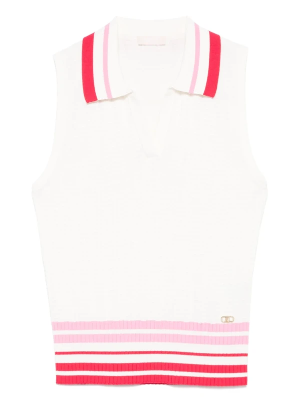 LIU JO stripe-detail top